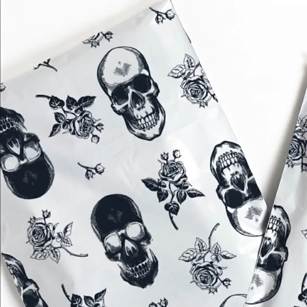 Poly Mailers MIX Skulls 🌸 10x13 35pcs 35stickers